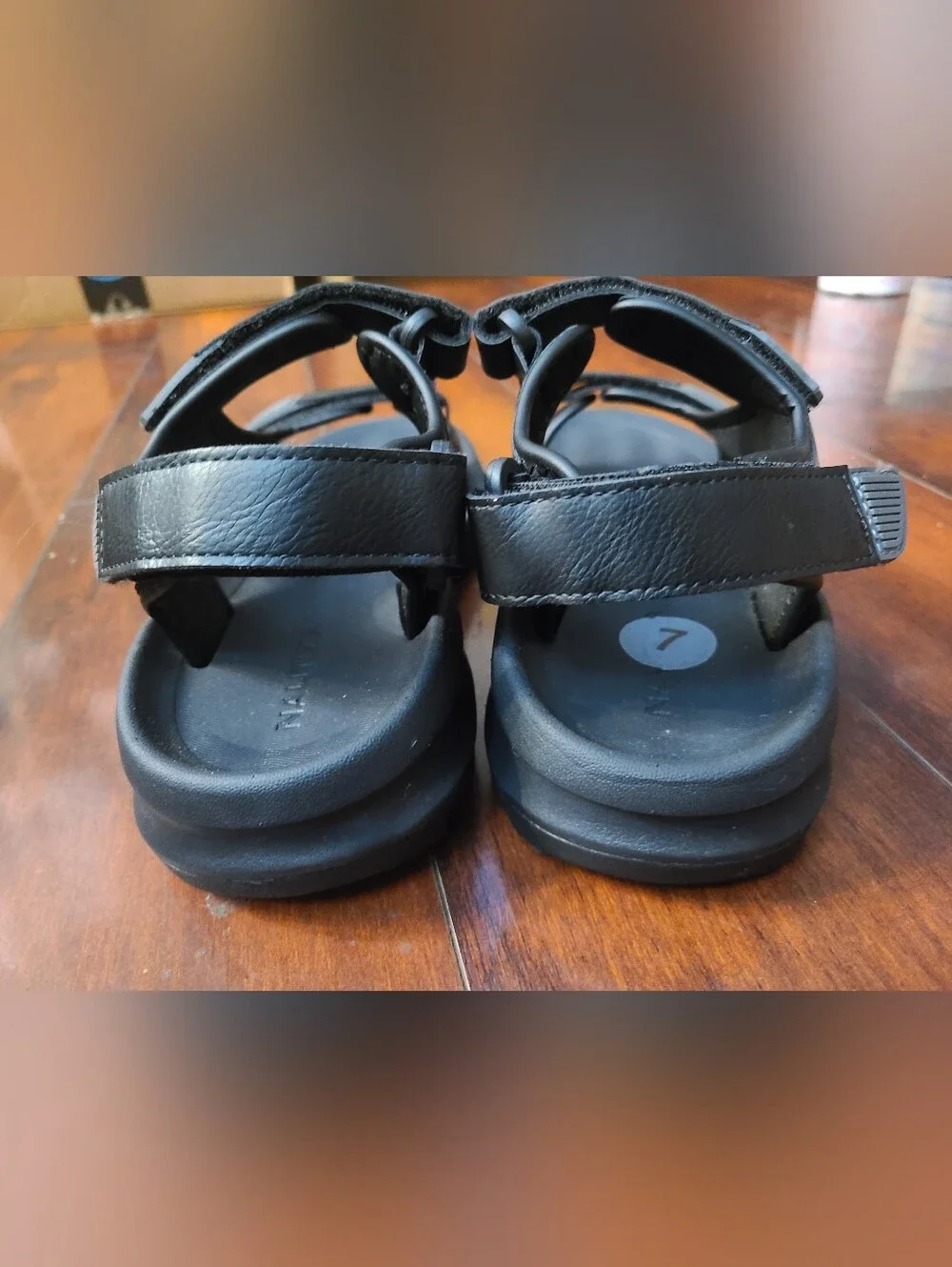 Nautica Chisholm Men's Sport Sandals Size 7 Black NWOT Athletic Hiking